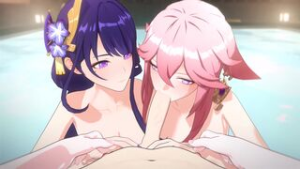 ?PastaPaprika?2025.08.31 49 AisaBathhouse Anim_4K - Genshin Impact animation on Crohasit